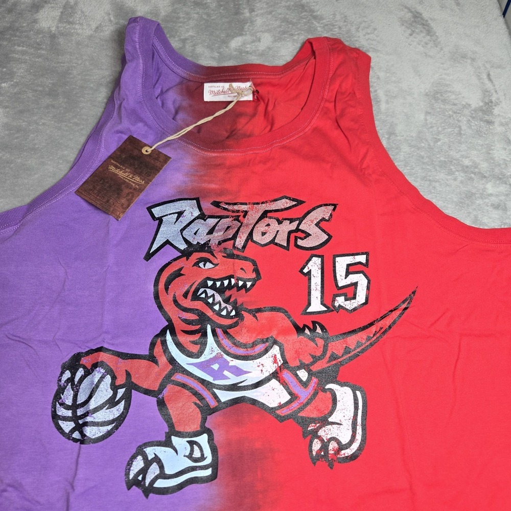 Mitchell & Ness Vince Carter Toronto Raptors Tie-Dye Tank Top Jersey Men's 2XL